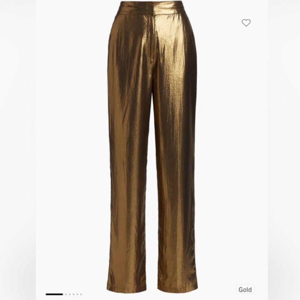 SZ 26 10 Crosby Derek Lam Gold Trouser Pants